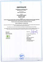 Certificates Of Bio Herb Egypt For Export