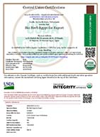 Certificates Of Bio Herb Egypt For Export